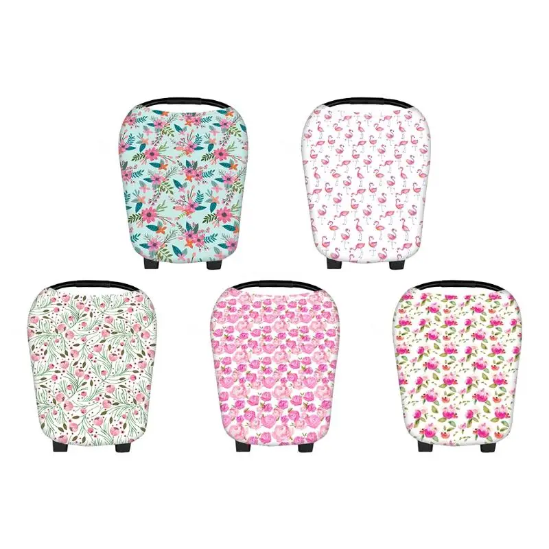 

Multi-Use Stretchy Newborn Infant Nursing Cover Floral Baby Car for SEAT Cart Ca Dropship