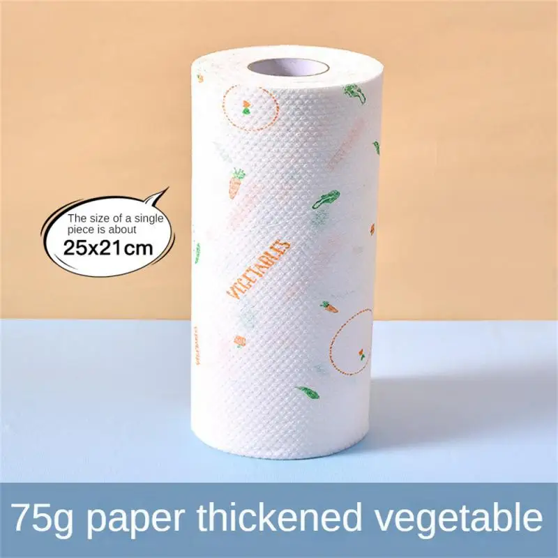 

50pcs Disposable Lazy Cloth Kitchen Thickened Oil-absorbing Paper Towel Scouring Cloth Dishcloth Absorbent Oil Kitchen Gadgets