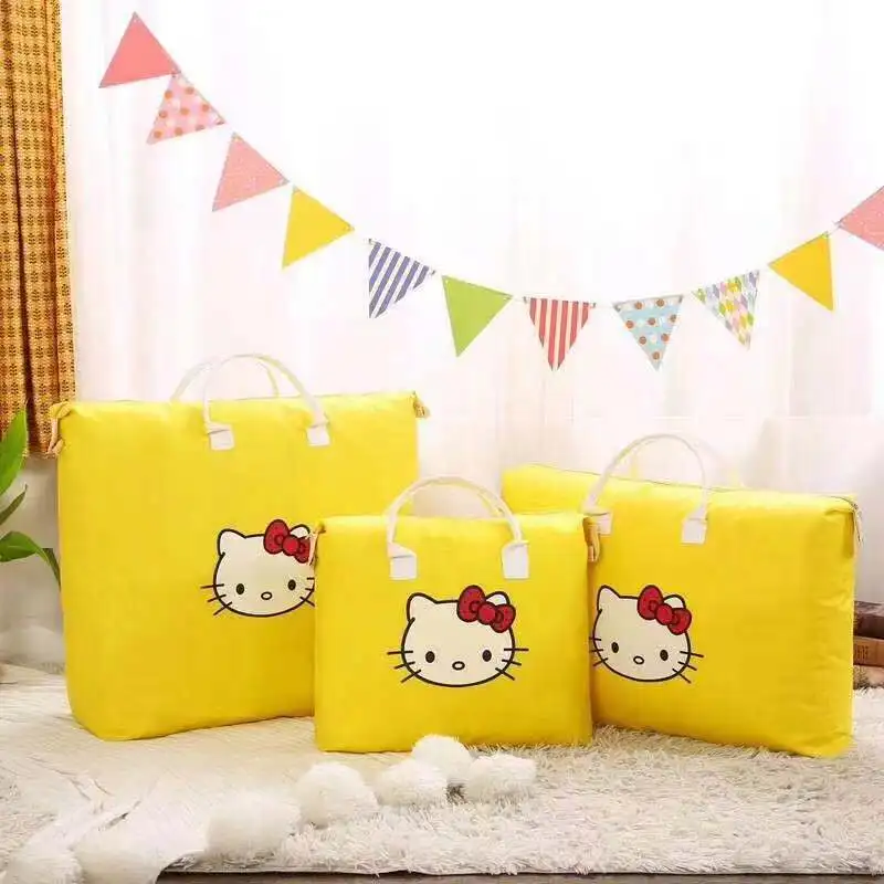Kindergarten Three-Piece Set Buggy Bag Student Travel Bag Cotton Luggage Bag Large Capacity Cute Baby Hellokitty Cartoon Sanrio