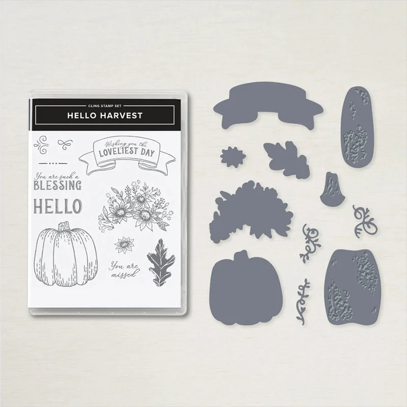 

New Arrival Blessing Hello Metal Cutting Dies and Clear Stamp DIY Scrapbooking Card Paper Crafts Making Photo Album Decor