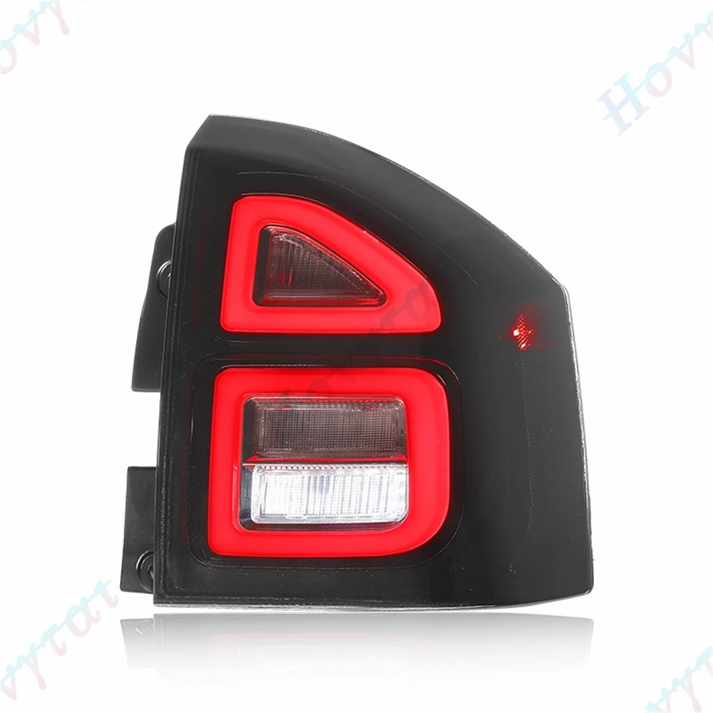 Фото Пара светодиодных задних фонарей для JEEP COMPASS 2011 2012 2013 2014 2015 2016 2017, задний фонарь, стоп-сигнал, указатель поворота, фонарь заднего хода №4