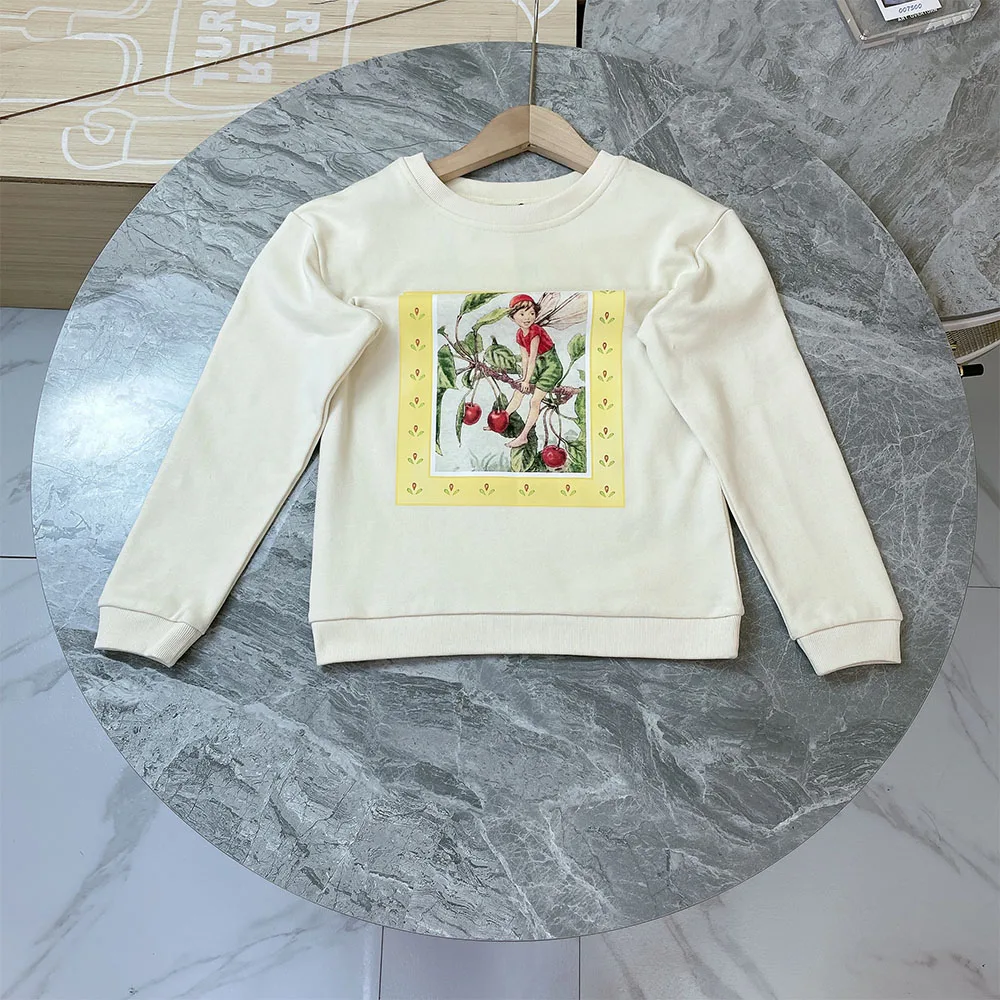 

High end children's wear boys' and girls' cotton casual Sweatshirt spring and autumn cartoon printed long sleeved sweater T-shir