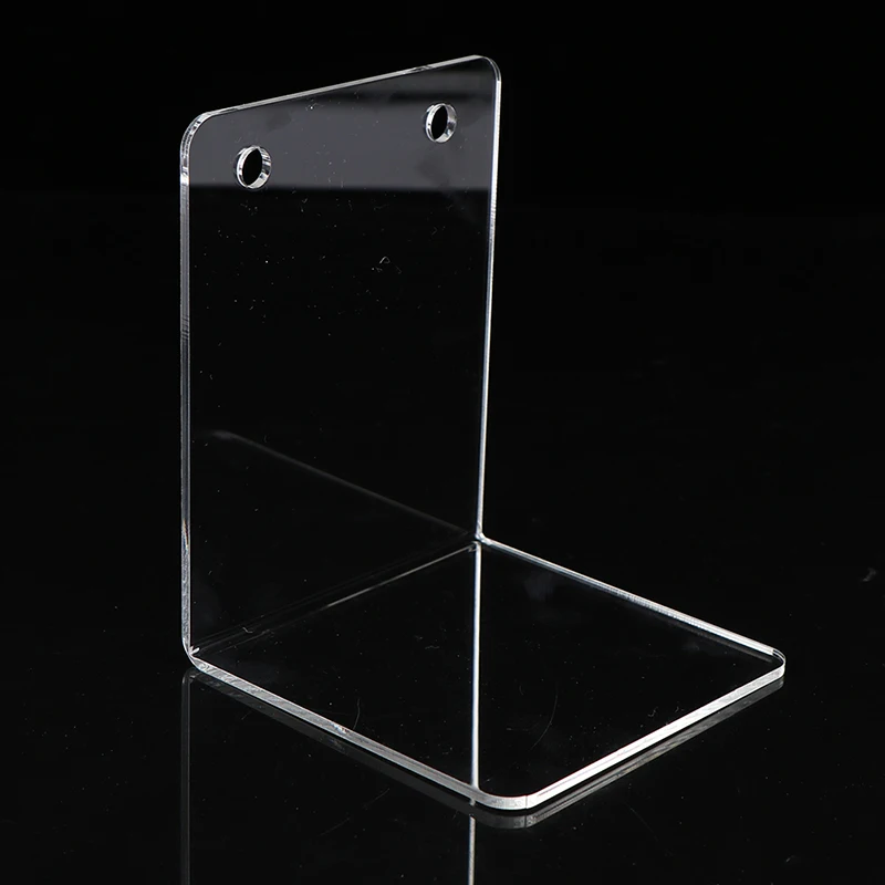 

1Pc Transparent Acrylic Bookends Stand Bookshelf Desktop Decorative Storage Rack Bookend Book Holder School Stationery Office