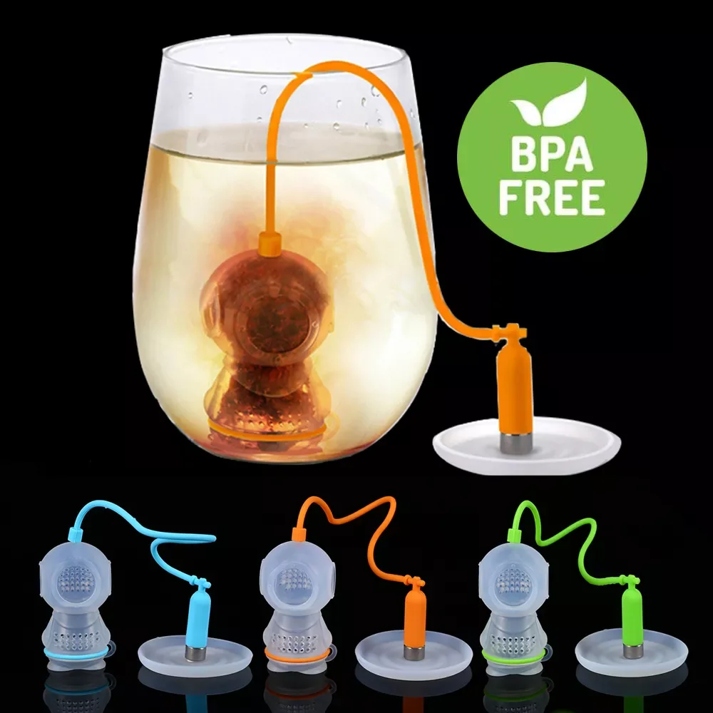 

2023New Tea Strainers Useful Mesh Tea Infuser Leaf Strainer Filter Silicone Teabags Tea Diffuser Tea Bag Kitchen Tools