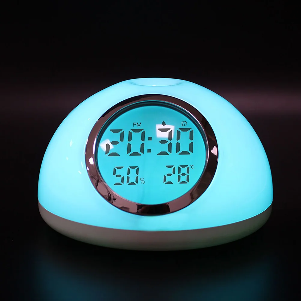 

LED Intelligent Infrared Sensor Gesture Colorful Band Alarm Clock Wake-up Light Night Light White
