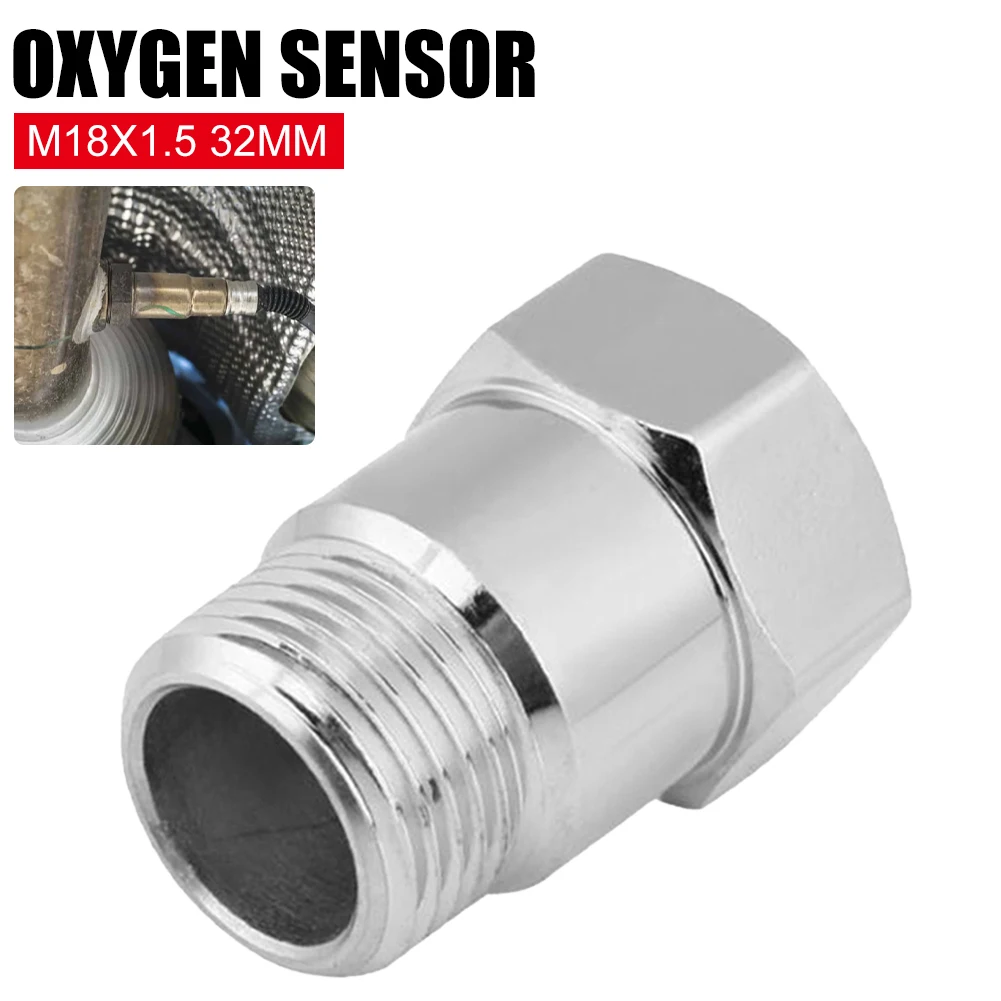 

4Pcs Car Exhaust O2 Oxygen Sensor Test Pipe Extension Extender Adapter Spacer M18 X 1.5 Bung Thread 32mm High quality Auto Parts