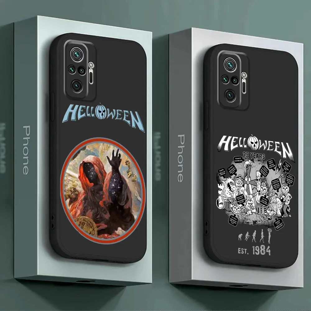 Металлический Чехол Helloween-s с музыкальной группой, чехол для Xiaomi Redmi Note 11S, 9S, 10 Pro, 11 Pro, 11T, 10S, 8T, 9T, 12, 8, 7, 9, 11E, мягкий чехол из ТПУ