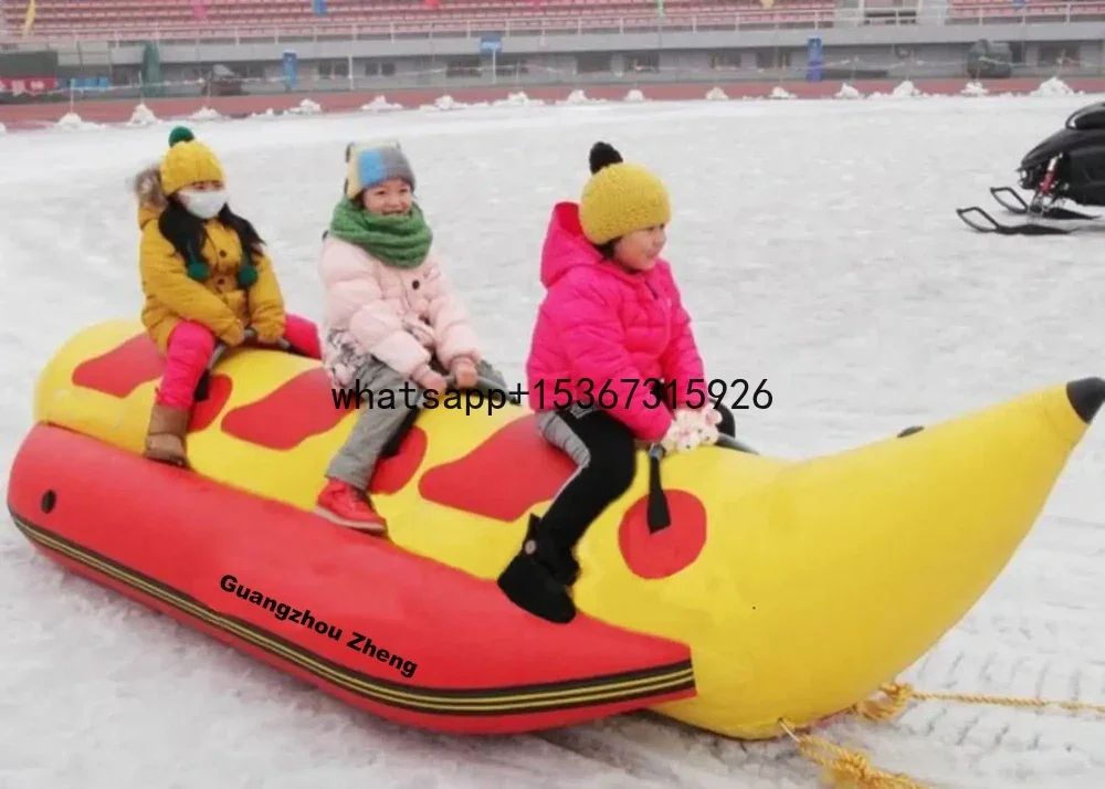 Надувная Банановая лодка для зимних видов спорта буксируемая трубка детей и