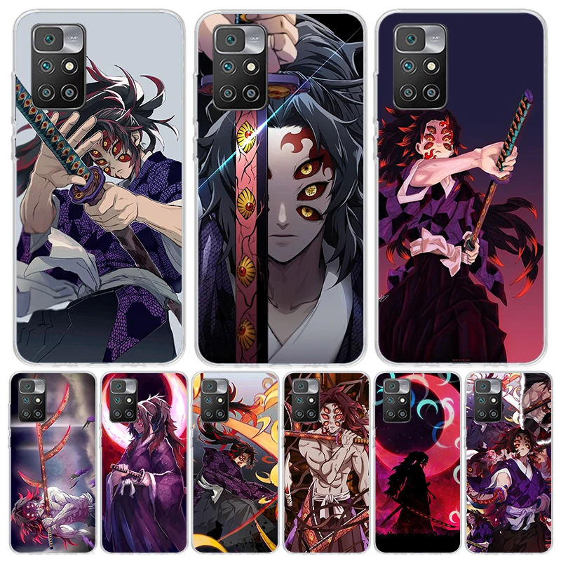 Demon Slayer Kokushibo Phone Case For Xiaomi 12C 12 10C 10 10A 9C 9 9A 9T 8A 8 7A 7 6A 6 Pro S2 K70 K60 K40 K20 Art Coque Capa