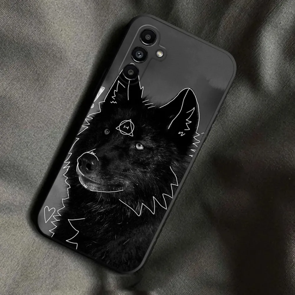 Creative Therian Symbol Phone Case For Samsung Galaxy A13 A21s A22 A31 A32 A52 A53 A71 A80 A91 Soft Black Cover