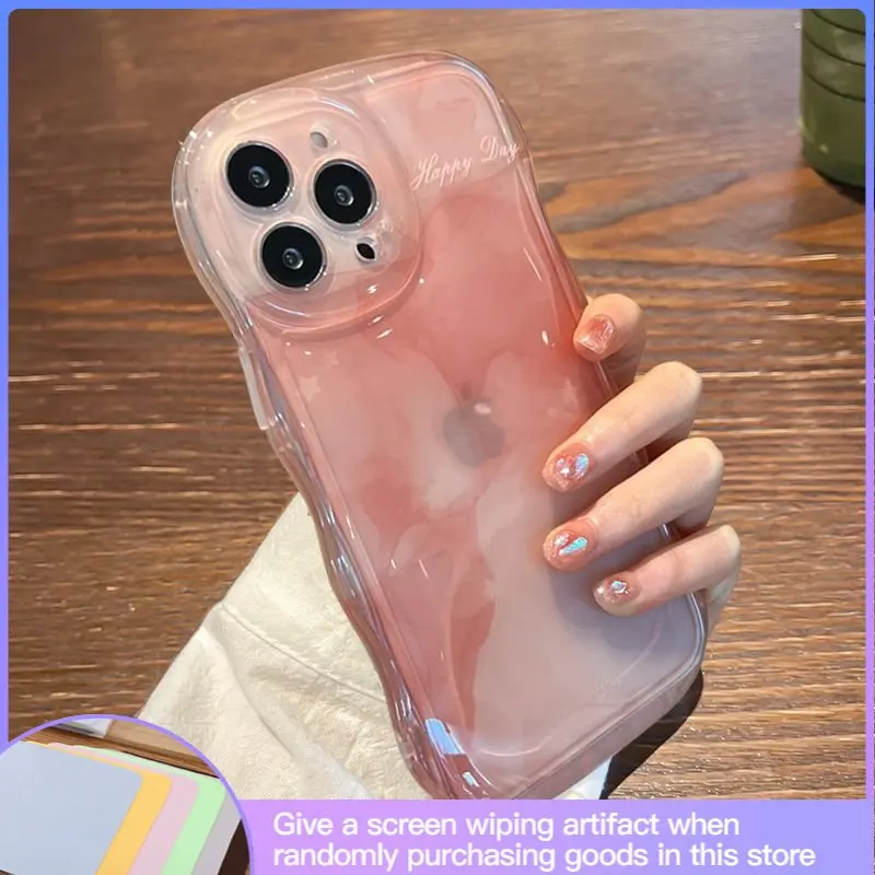 

Чехол для телефона с волнистыми краями подходит для IPhone14 14Promax 13promax 12Promax 11Promax 12Pro