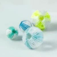 6pcs laundry ball anti winding decontamination washing machine protecting ball hair removal cleaning ball fluff random color