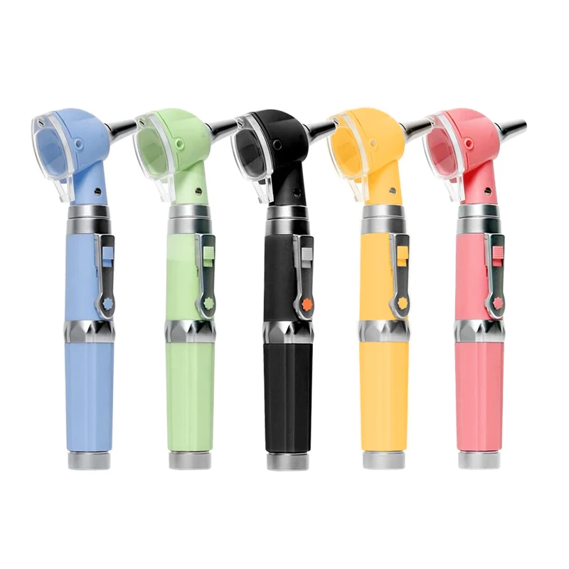 

Красочный Волоконно-оптический фотоскоп, профессиональный отоскоп, диагностика, медицинский эндоскоп для ушей, Портативный Прямой отоскоп с 8 расширителями