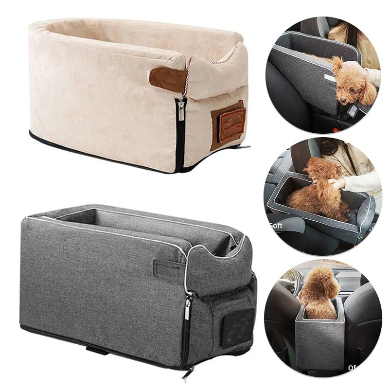 

2023 Bed Portable Dog Carrier for Small Dogs Cats Bed Car Central Dog Car Seat Dog Car Seat Safety Travel Bag Dog Accessories