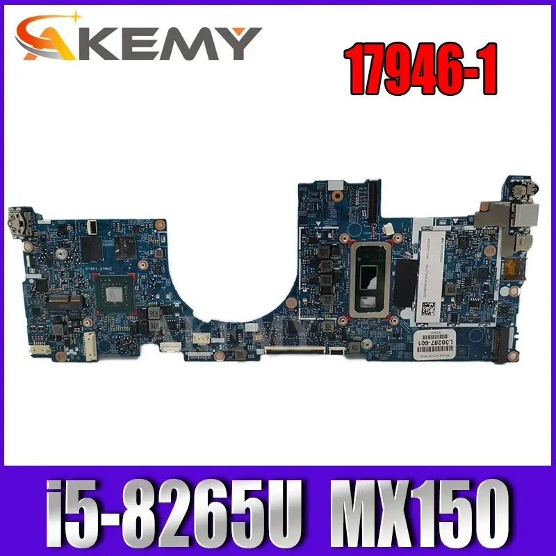 

Akemy For HP ENVY 13-AH Laptop Motherboard L30285-601 L30285-001 With MX150 2GB GPU SREJQ i5-8265U 17946-1 448.0EF13.0011