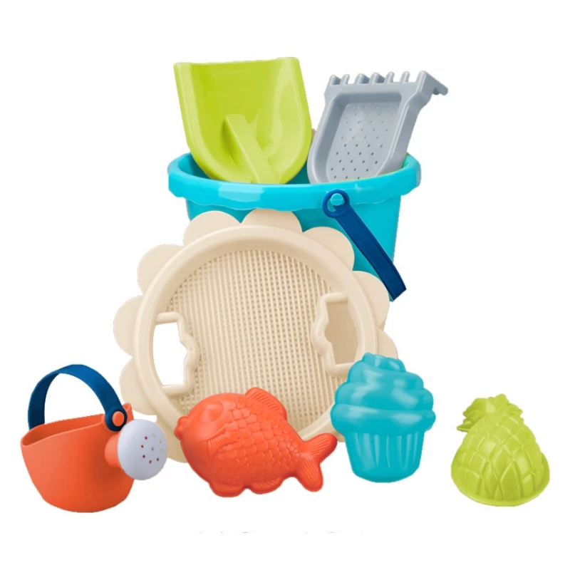 

Soft Rubber Children's Beach Toy Set Children's Beach Toys Outdoor Toys Beach Games Seaside Toys Hourglass Shovel Tool Gift Toy