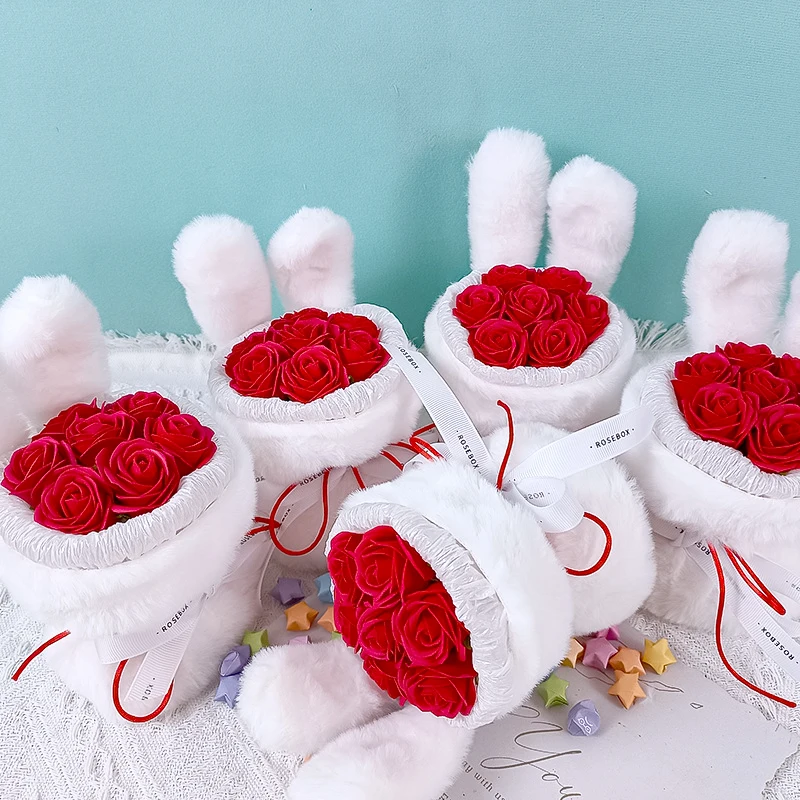 Искусственные цветы Роза Мыло Букет цветов для матери Подарок на День святого