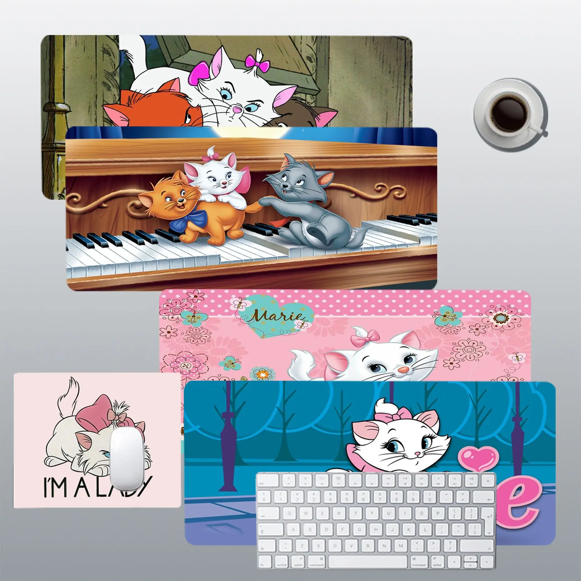 

Disney Marie New Arrivals Gamer Speed Mice Retail Small Rubber Mousepad Size For Kawaii Desk Teen Girls For Bedroom