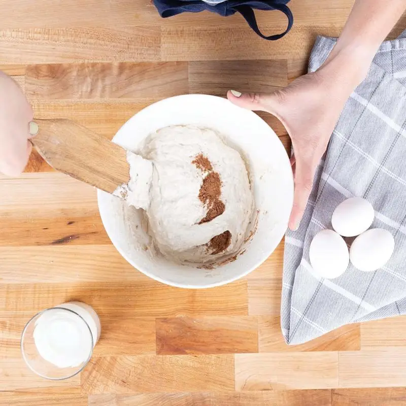 

Long Handle Durable Wooden Shovel Salad Mixing Missed Shovel Kitchen Tool Set Wooden Tableware Natural Teak Wood