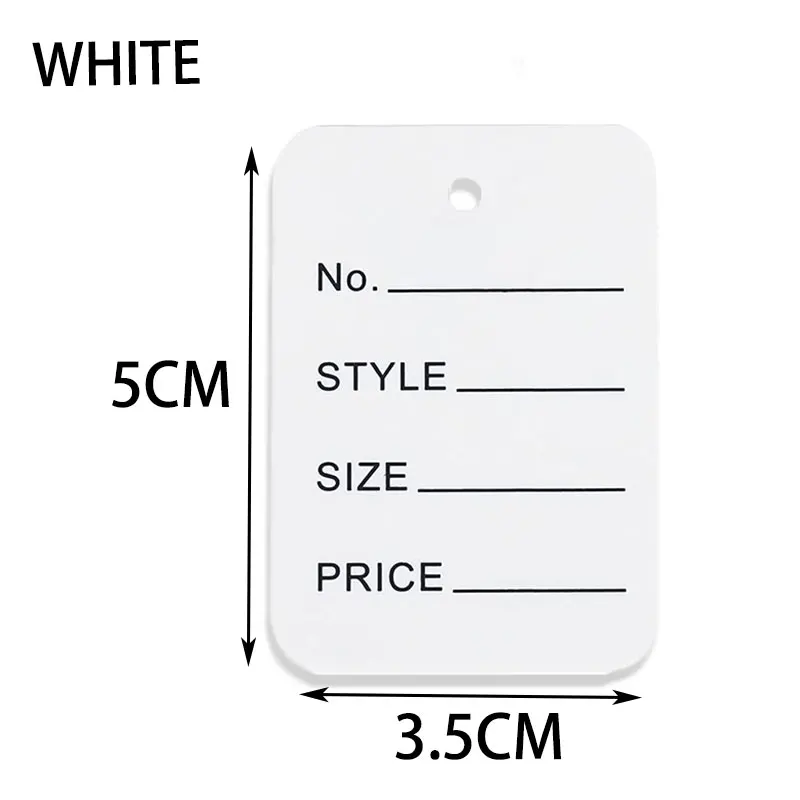 Цветные ценники из крафт-бумаги BERICHHA 100 шт.