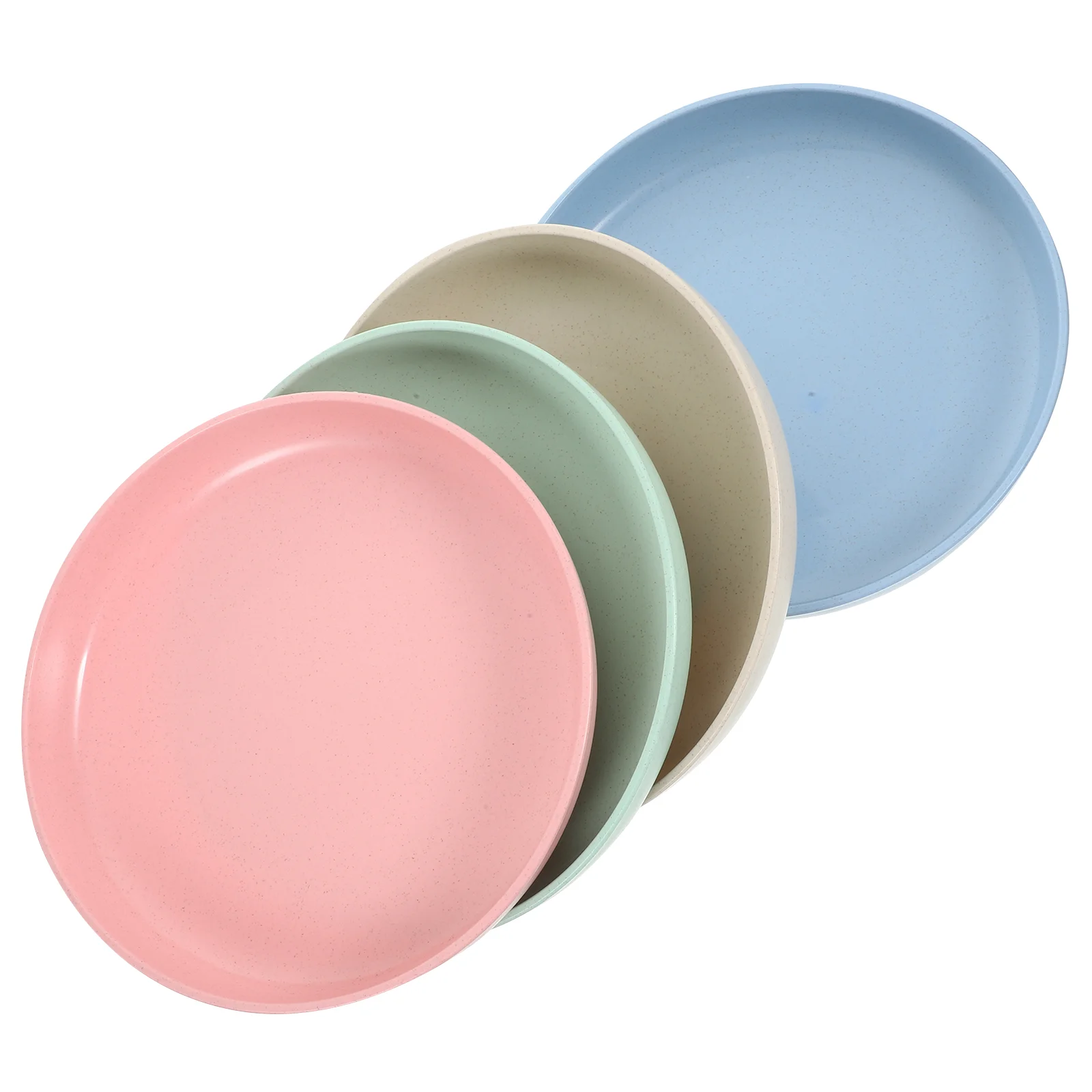 4 шт. пластиковые тарелки соломенные детские столовые приборы поднос для овощей