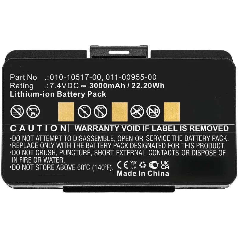 Фото Высококачественная батарея для GPS-навигатора 010-10517-00, 7.4V 3000mAh, для Garmin GPSMAP 378, 478, 495, 276, 276c, 296, 376C, EGM478, 010-00543-00 №2