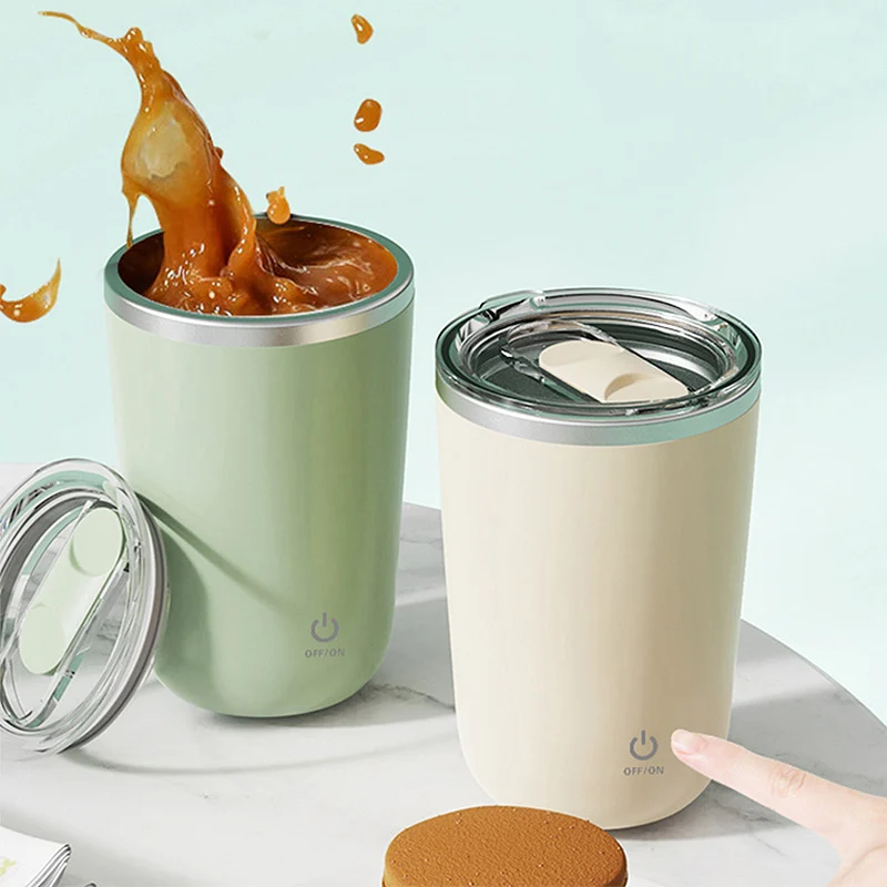 

GIANXI Magnetic Stirring Mug Electric Stainless Steel Coffee Cup Portable Rechargeable Milkshake Mixing Cups Drinkware