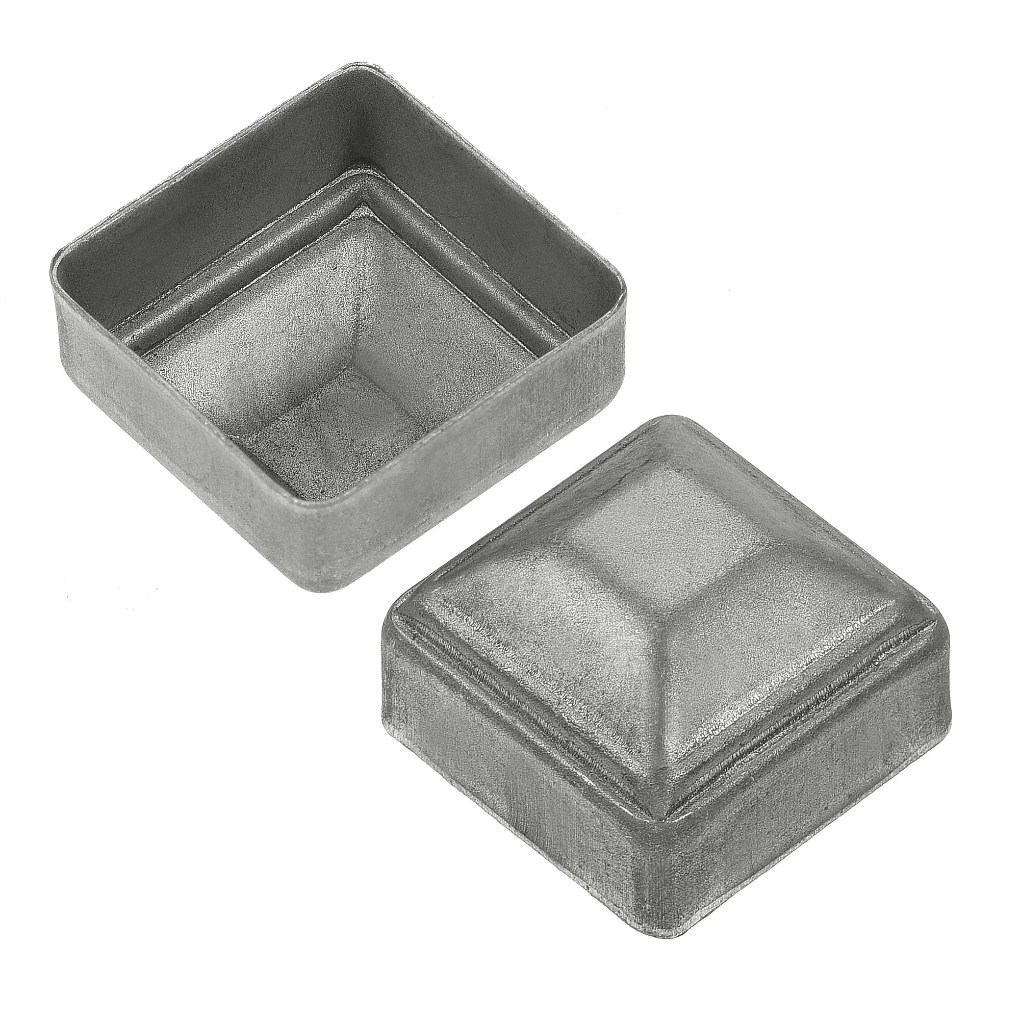 

Uxcell Post Cap, 1" x 1" Carbon Steel Fence Post Caps for Deck Railing Yard Patio 6 Pcs for Covering The Post