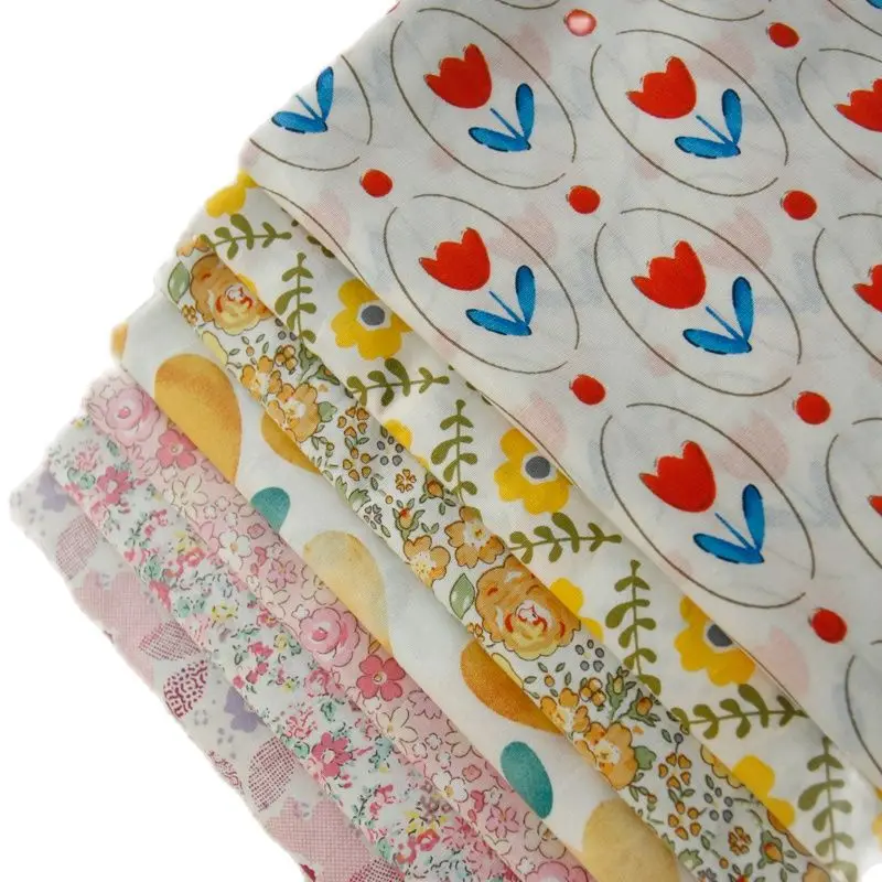 

140x50cm Spring and Summer Small Floral Poplin Cotton Sewing Fabric, Making Doll Clothes Clothing Handmade DIY Cloth