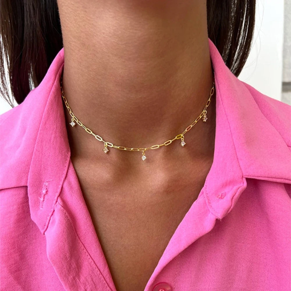 

Цепочка из серебра 925 пробы с зажимом для бумаги, 5 шт.