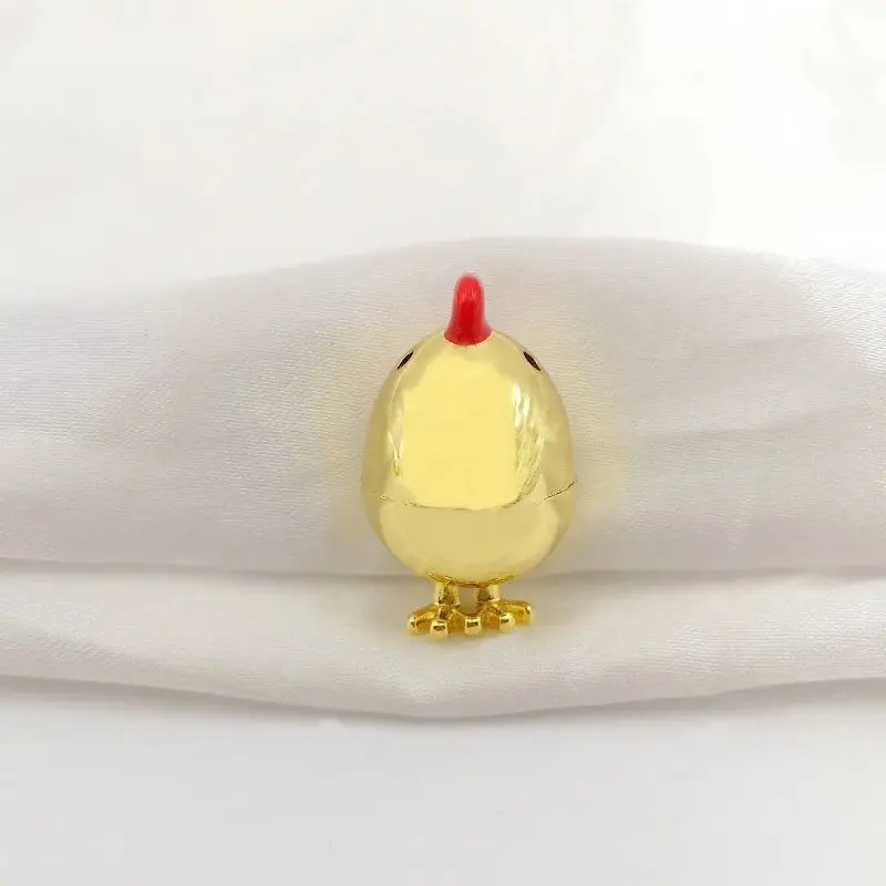 Овальные золотые подвески в виде цыплят для ожерелья браслетов сережек цепочки
