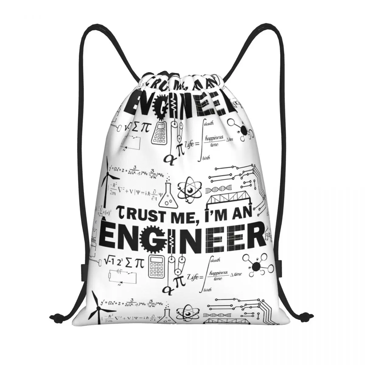 

Trust Me Im An Engineer 13 Drawstring Bags Gym Bag Vintage Rucksack Modern Cosy Backpack Funny Geek