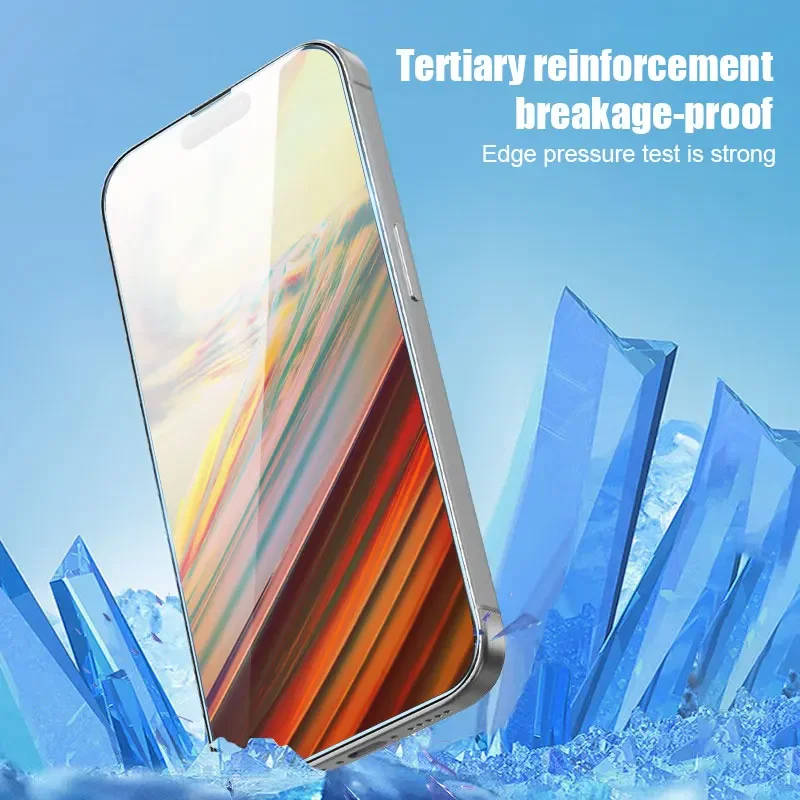 4 шт. Закаленное стекло Защитная пленка для iPhone 16 Plus 15 Pro 14 Max 13 12 11 X XR XS стеклянная