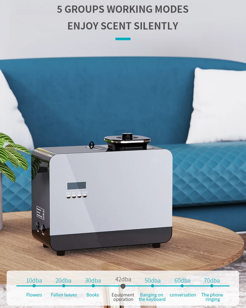 Ароматический диффузор для комнаты 800 мл функция таймера эфирных масел умный