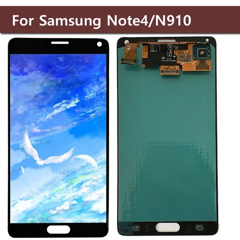 ЖК-дисплей Note 4 для Samsung Galaxy Note 4 N910C N910A N910F Note4, ЖК-экран, дисплей, сенсорный дигитайзер в сборе, замена