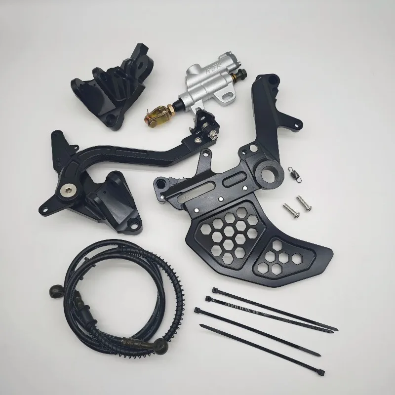 Фото Усиленный кронштейн CNC FMO для левого двойного суппорта и подножки Surron Ultra Bee, кронштейн тормоза, аксессуары для мотоциклов №1