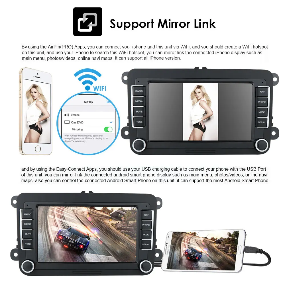 Автомагнитола Android Multimidia Player для VW Golf 5 Polo Passat Sedan CC Wagon Amarok Estate Skoda Yeti Seat Altea Radio GPS on.