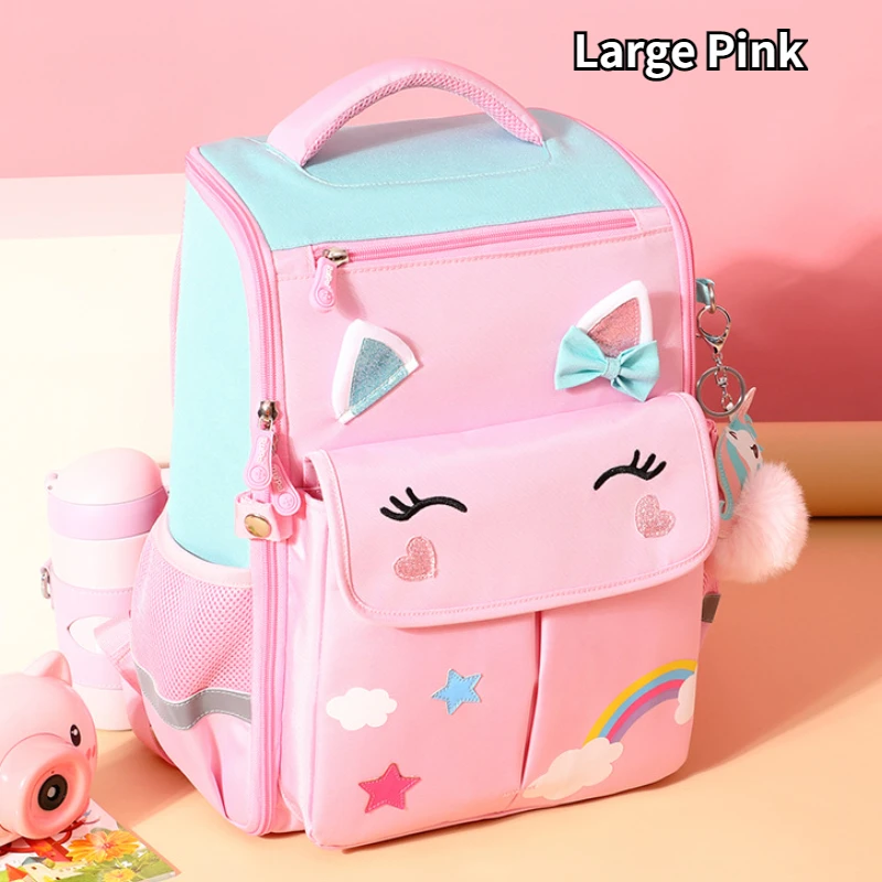 New Primary School Schoolbag Cartoon Unicorn Dinosaur Children Shoulder Bags Large Capacity Girl Boy Backpack Hot