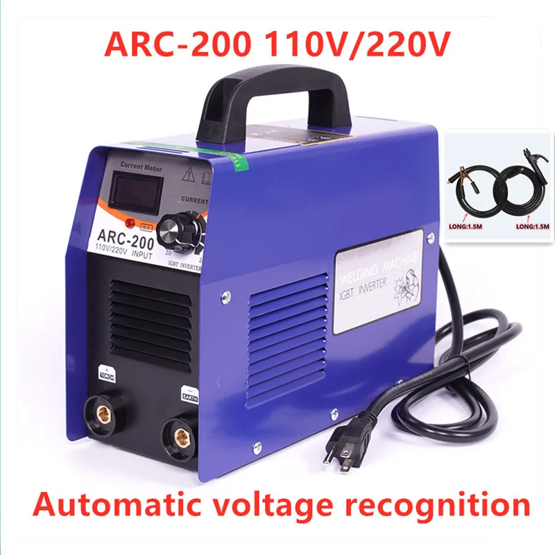 

ARC-200 110V/220V Automatic Identification Dual Voltage Small Inverter Welding Machine Arc Welding Lasapparaat Factory Supply
