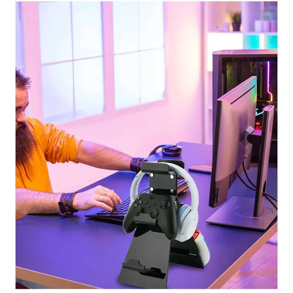 Прозрачная подставка для гарнитур настольные органайзеры наушников с игровым