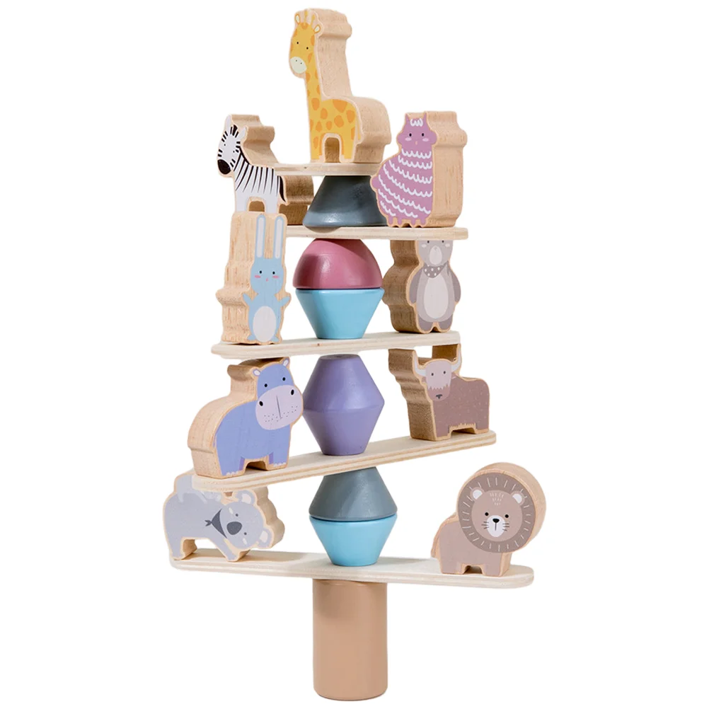 

Cartoon Animal Shaped Stacking Toys Wooden Stacking Toys Educational Toys