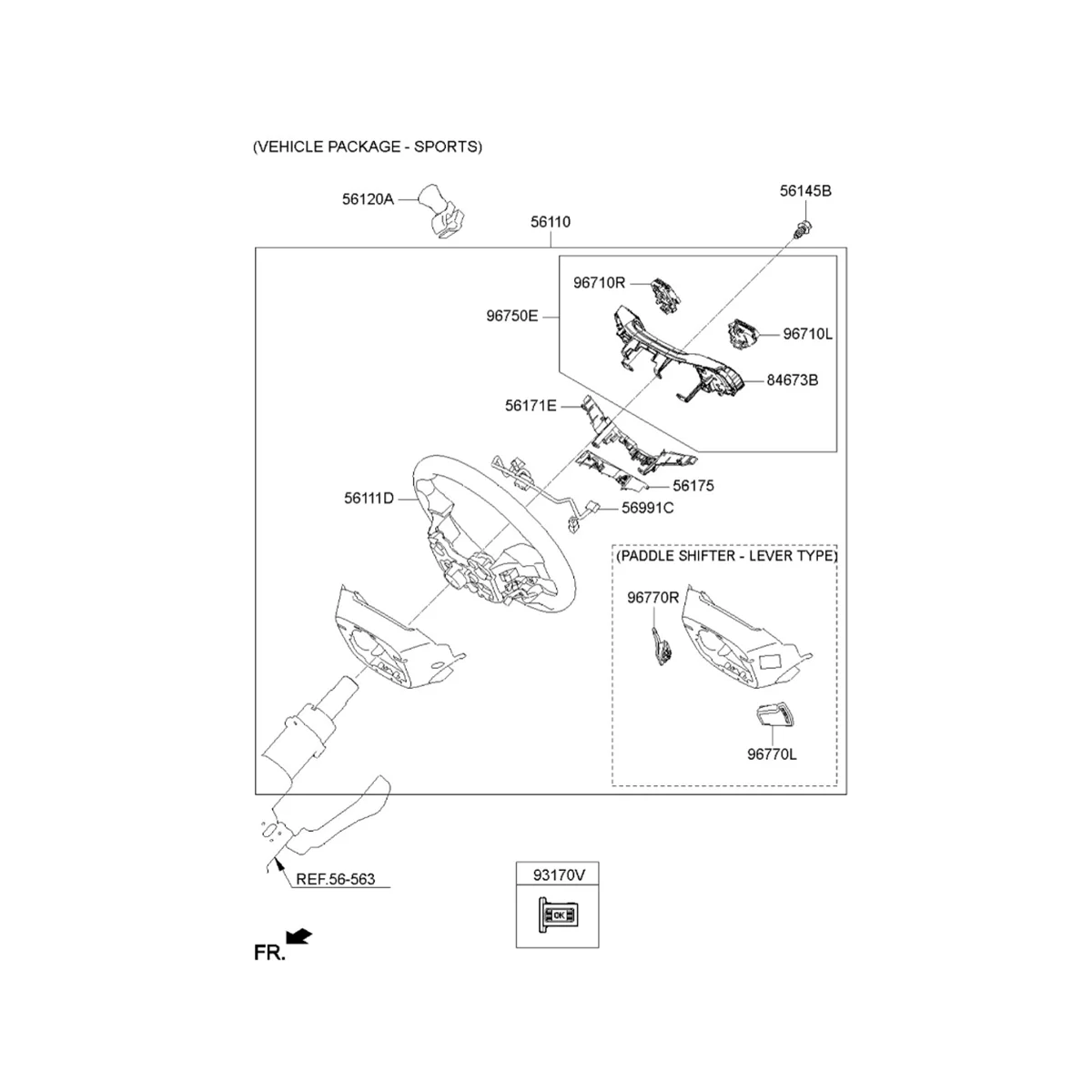 

1 пара 96700-C1510 переключатель скорости круиз-контроля для Hyundai Sonata LF 15-18 рулевое колесо Bluetooth телефон музыкальные кнопки