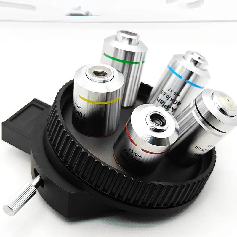 Объектив планов биологического микроскопа 195-планов 4X10X 20X 40X 100X Система