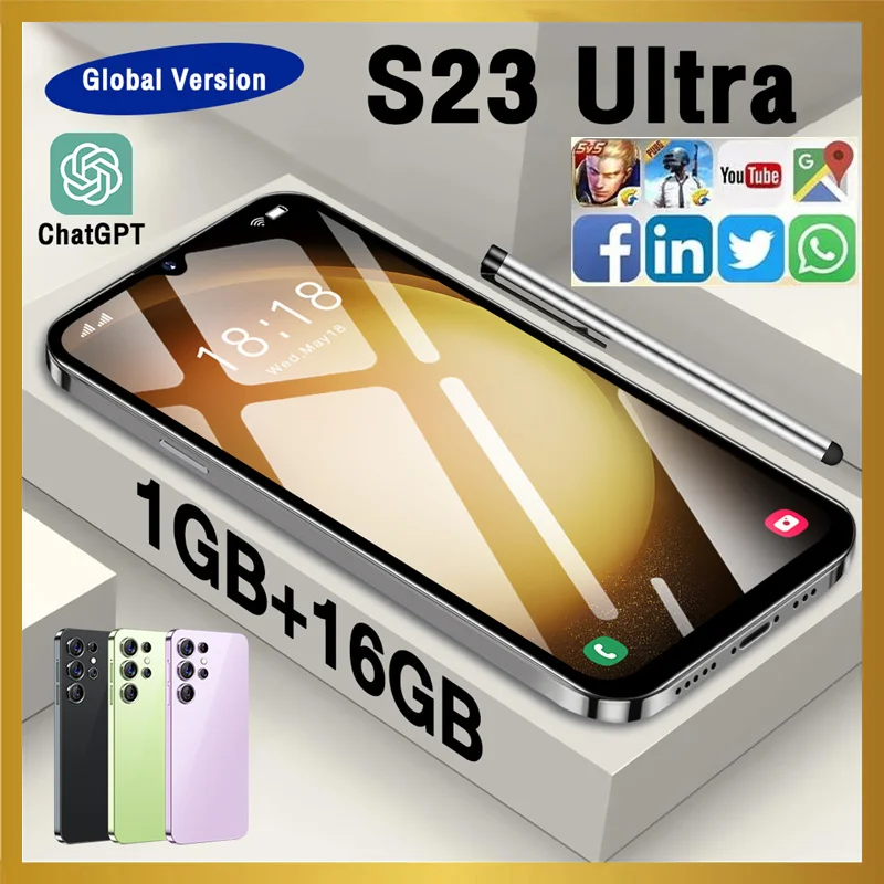 

Новинка 2023, оригинальный смартфон S23 Ultra, экран 7,3 дюйма, HD, память 16 ГБ, 1 ТБ, система Android 13, телефон стандартного бренда