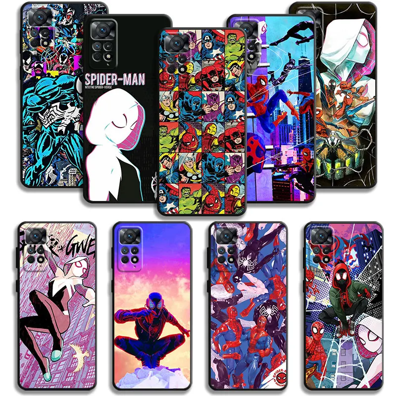 

Marvel Magazine Gwen Spider Man Case For Xiaomi Redmi Note 12 11T 11S 11 10 8 Pro 9 9S 9T 8T for Mi 10 8 9A 9C 10C 12C K40 Cover