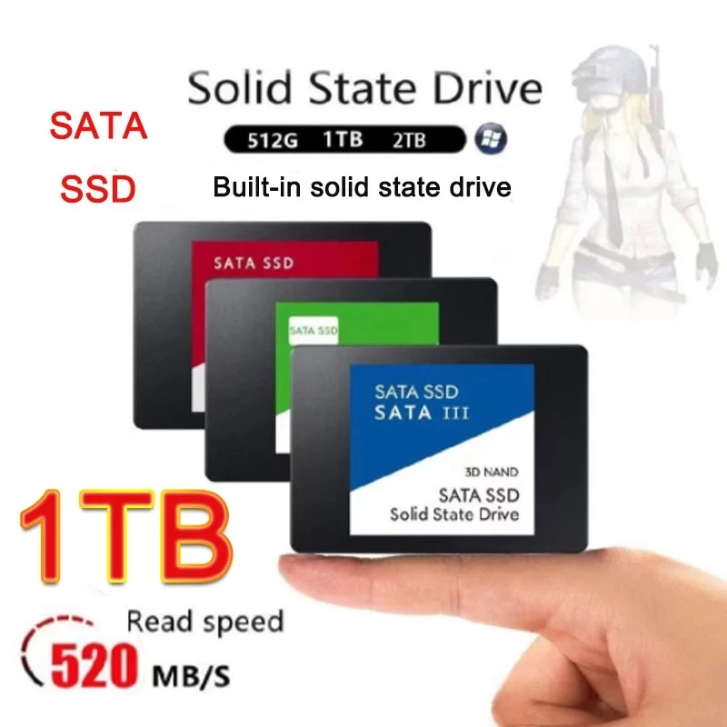 

SATA SSD 120GB 2.5Inch High Speed SSD 240GB 480GB 500GB 512GB HD 1TB Internal SSD 2TB Solid State Drive For Laptop SSD Notebook