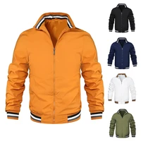 bomber jacket mens fashion casual windbreaker jacket jacket mens 2022 spring and autumn new popular outerwear standing slim ja