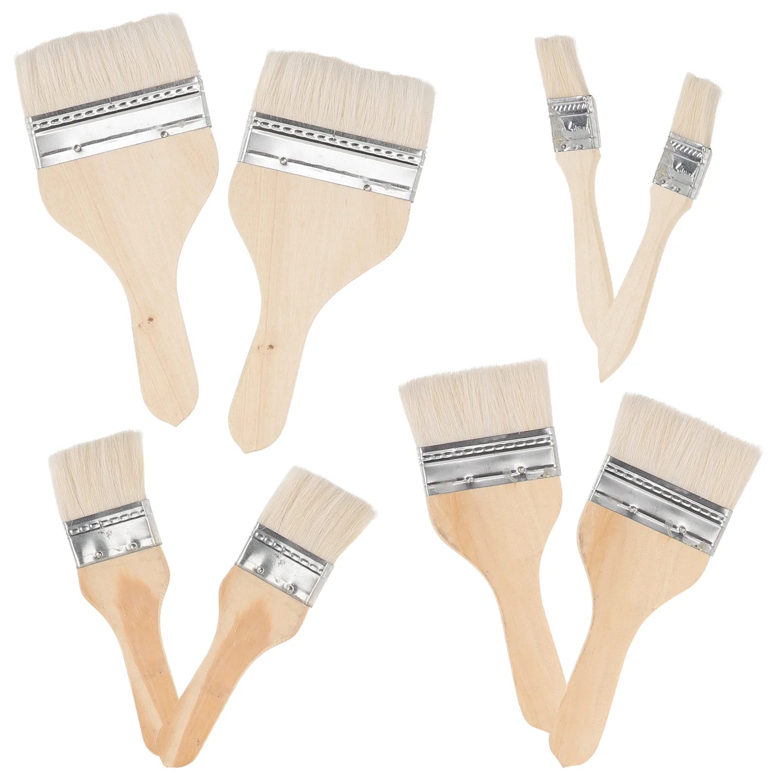 

8pcs Brushes Chip Brush Furniture Painting Brush Bristles Brushes Chip Brush Wall Painting Brush