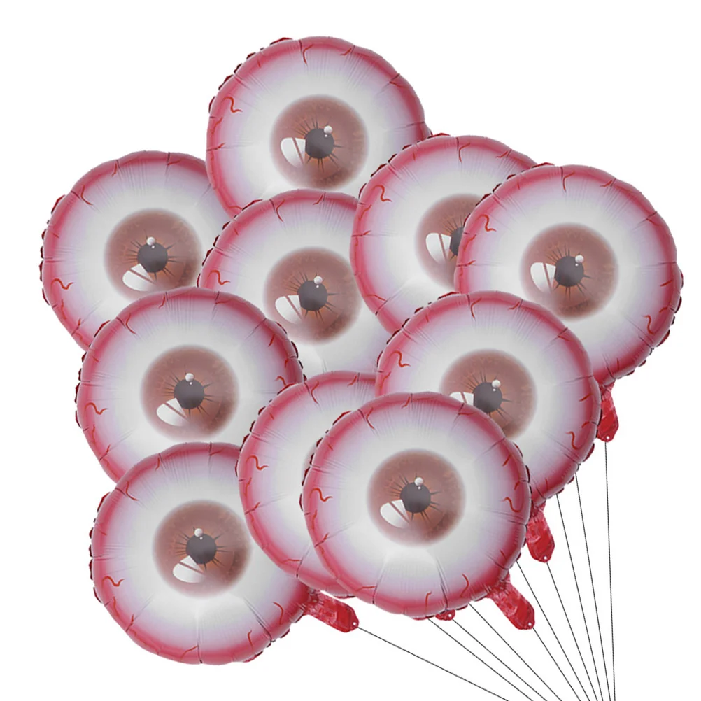 

1 Set 20Pcs 20in Round Eyeball Shape Balloons Party Balloons ( Red )