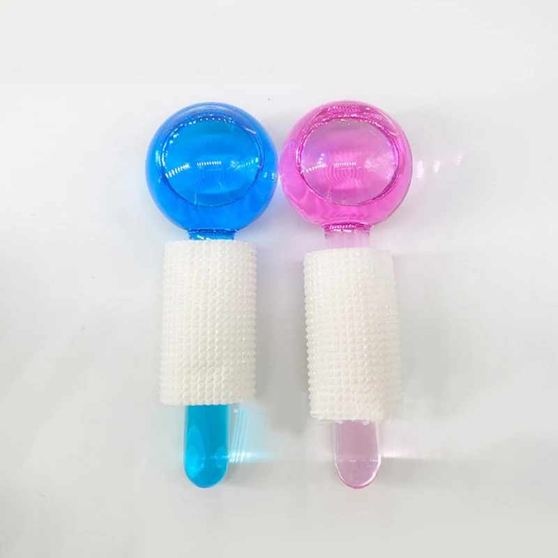 

1/2Pcs Box Crystal Ice Hockey Roller Energy Massage Beauty Facial Eye Crystal Ball Massager Water Wave Ice Globes Skin Care